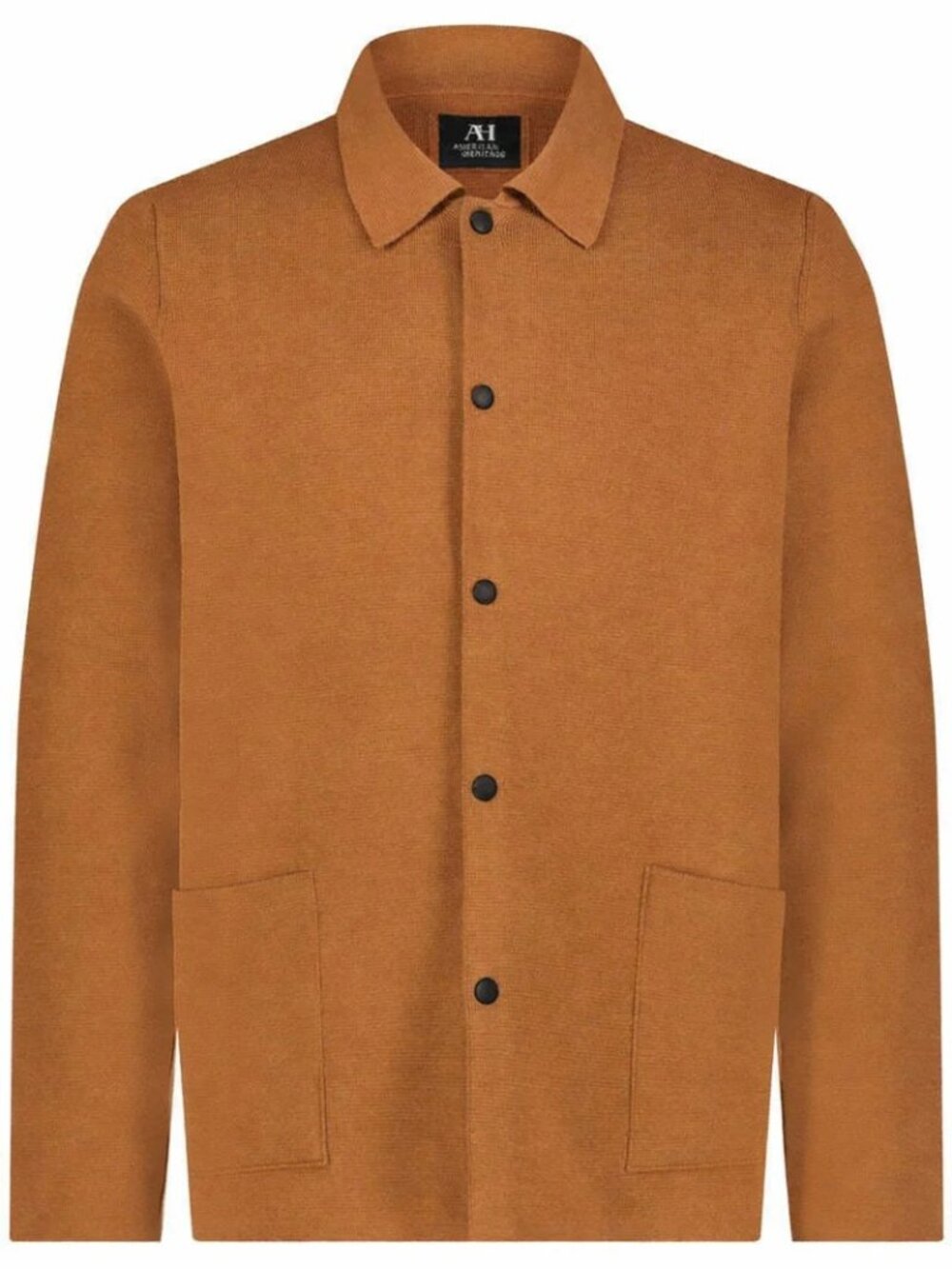 American Heritage Orange Birdseye Sweater Cardigan